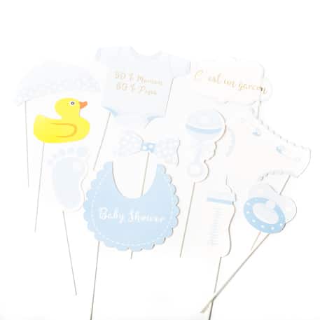 photobooth baby shower garcon