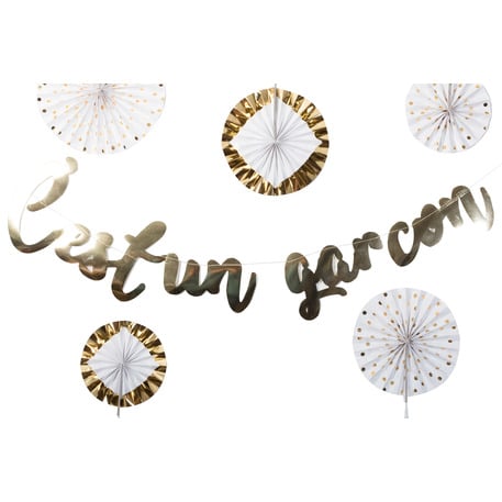 guirlande baby shower garcon