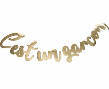 guirlande baby shower garcon