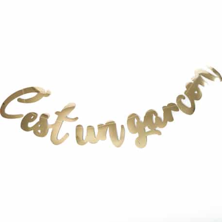 guirlande baby shower garcon