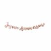 guirlande anniversaire rose gold