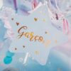 Décoration de table Gender Reveal "Fille ou Garçon ?" - Lot de 6 pièces