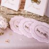 79556 Serviettes princesse Rose et Or 3 plis