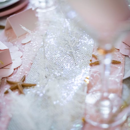 Chemin de table Sequins Irisé