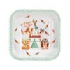 Assiette deco bapteme foret