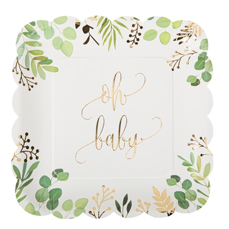 assiette oh baby decoration champêtreoh baby