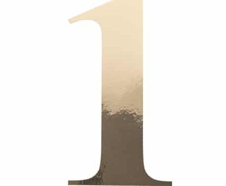 91512 STICKER CHIFFRE 1 OR