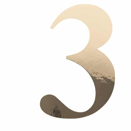 91514 STICKER CHIFFRE 3 OR