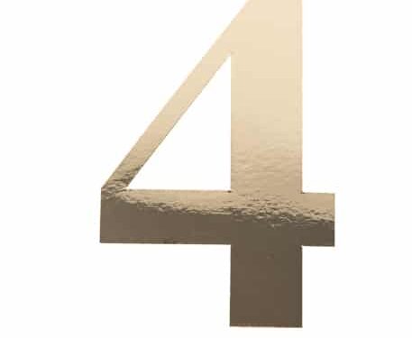 91515 STICKER CHIFFRE 4 OR