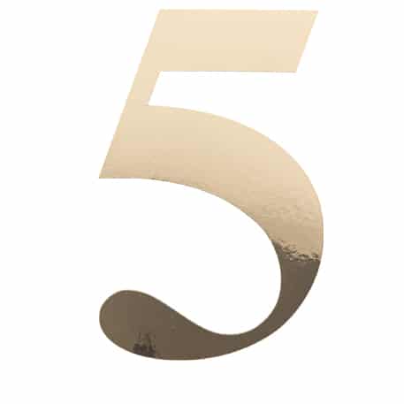 91516 STICKER CHIFFRE 5 OR