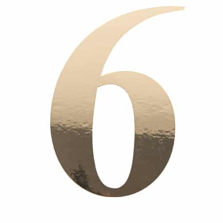91517 STICKER CHIFFRE 6 OR