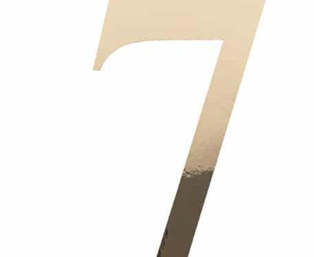 91518 STICKER CHIFFRE 7 OR