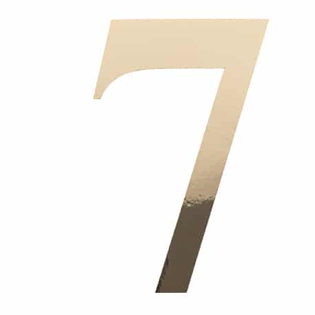 91518 STICKER CHIFFRE 7 OR