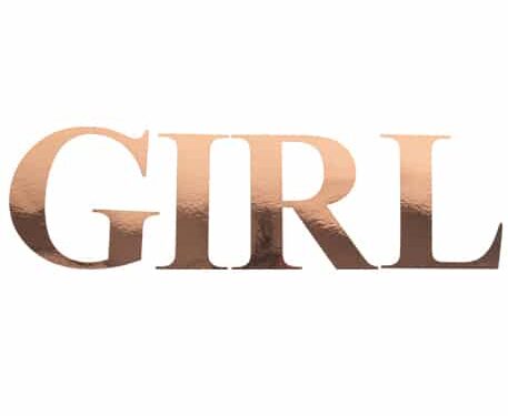 91548 STICKERS GIRL ROSE GOLD