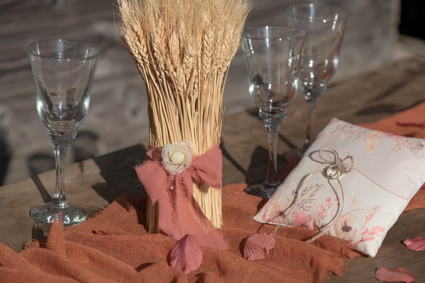 Ruban crepe terracotta