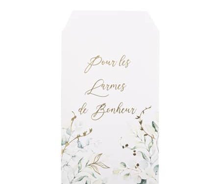 Pochette à mouchoir "Pour les larmes de bonheur"