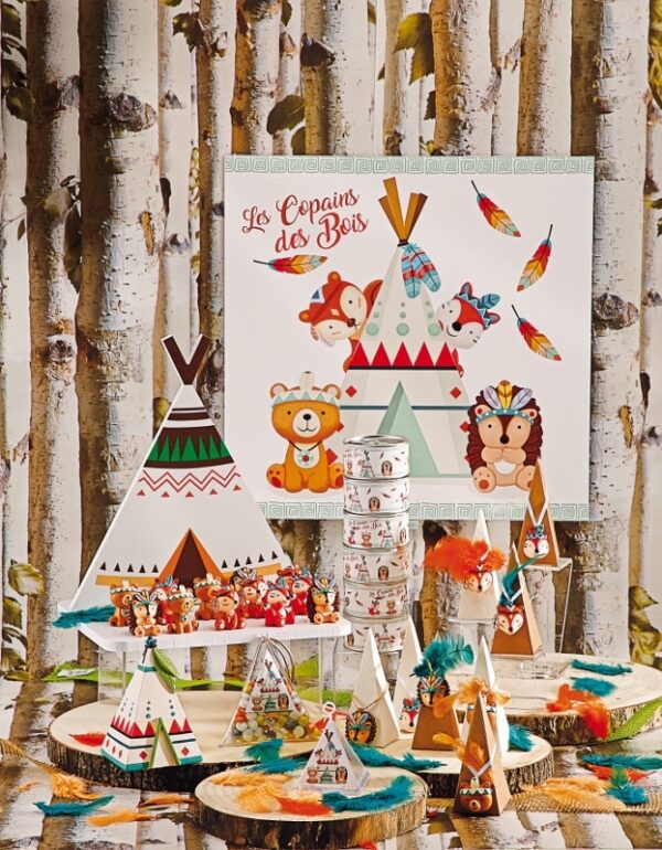 Decoration theme foret bapteme