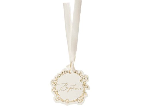 etiquette à dragées baptême