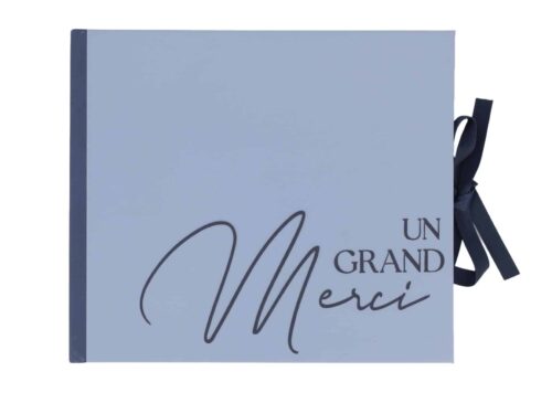 Livre d'or - Bi-Color Bleu  "Un Grand Merci"