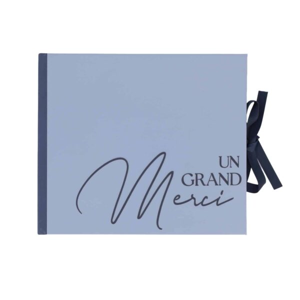 Livre d'or - Bi-Color Bleu  "Un Grand Merci"