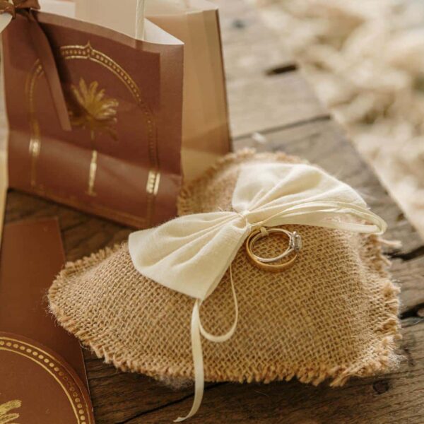 Coussin Pour Alliances Cœur