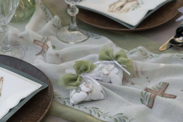 sac a dragées colombe