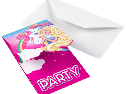 Carte invitation anniversaire Barbie