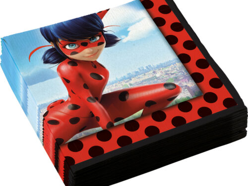Serviette anniversaire Miraculous Ladybug