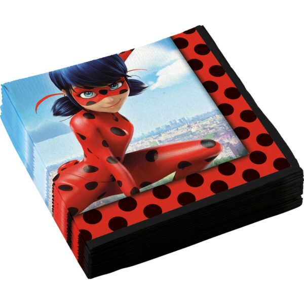 Serviette anniversaire Miraculous Ladybug