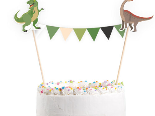 Décoration gâteau anniversaire dinosaure