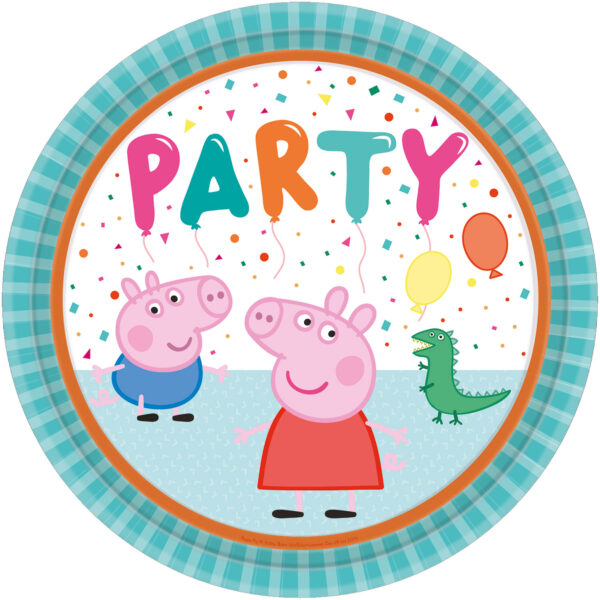 Assiette carton anniversaire Peppa Pig
