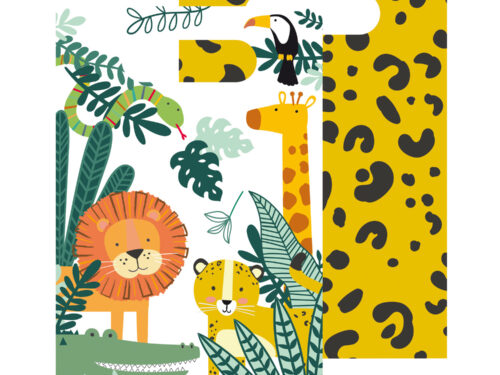 Sachet bonbon anniversaire jungle