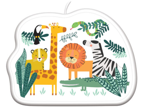 Bougie anniversaire deco jungle