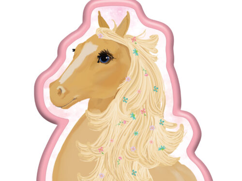 Bougie anniversaire déco cheval