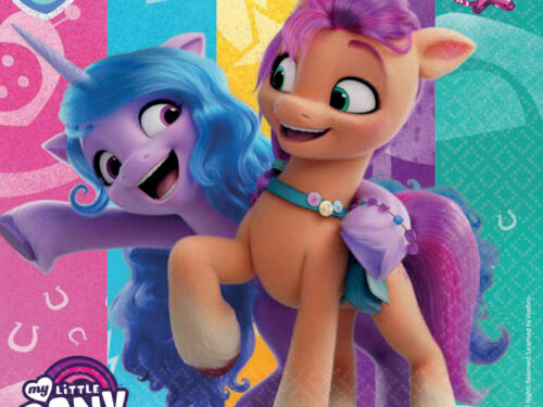 Serviette anniversaire Mon Petit Poney