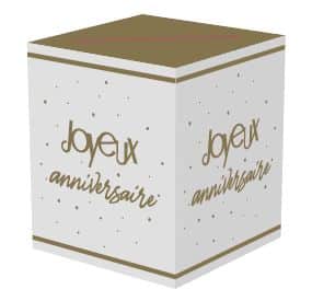 Urne joyeux anniversaire tirelire Joyeux anniversaire Or doré