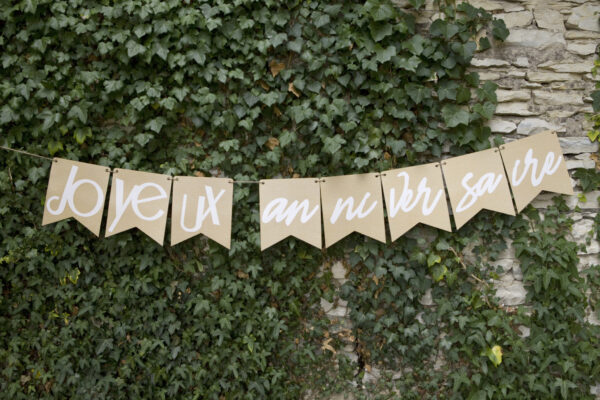 Guirlande "Joyeux Anniversaire" - Effet Kraft