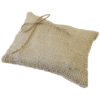coussin porte alliances en jute