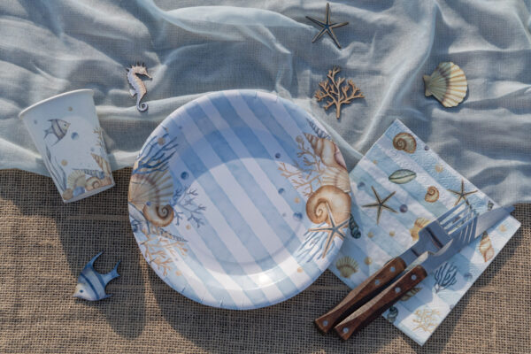 Assiette coquillage deco mer (2)