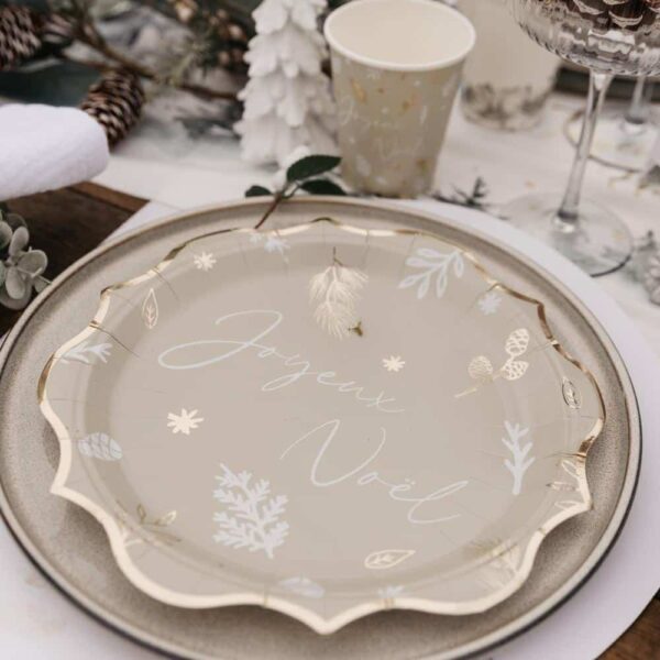 Assiette Botanic Noël - Lot de 8