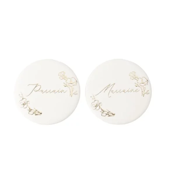 BADGES PARRAIN MARRAINE CREME ET OR
