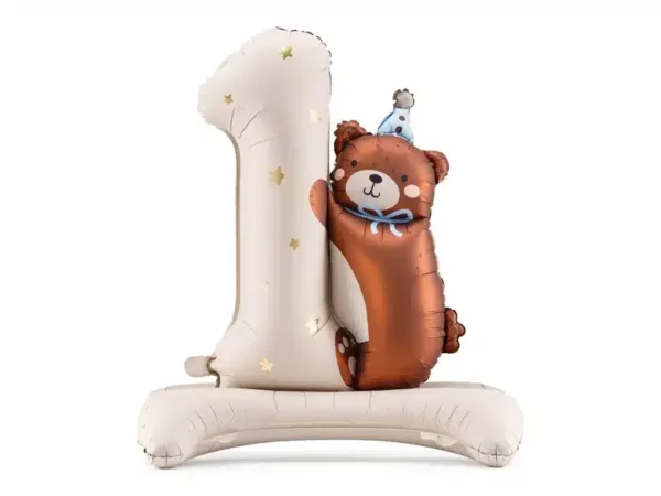 Ballon 1er anniversaire ourson