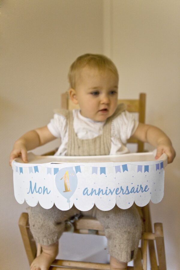 Dco chaise haute anniversaire 1 an