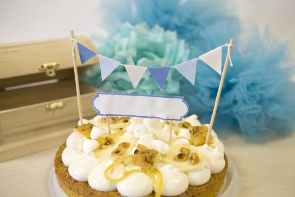 Décoration de gâteau - Bleu