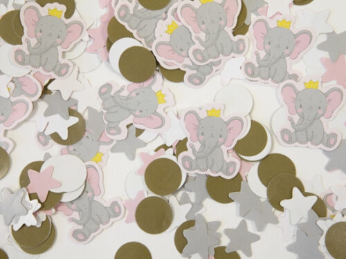 confettis de table éléphant