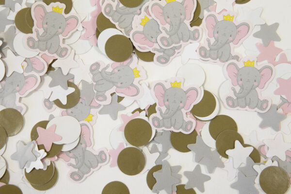 confettis de table éléphant