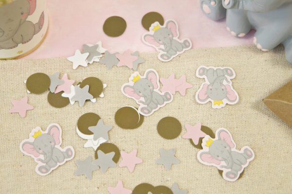 confettis de table éléphant