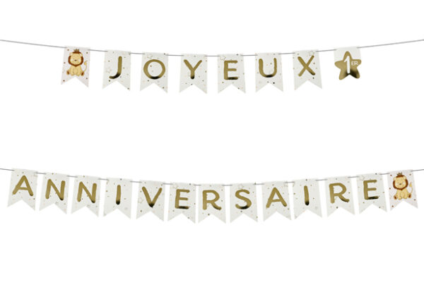 guirlande joyeux anniversaire lion