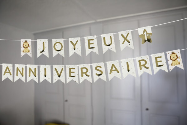 guirlande joyeux anniversaire lion