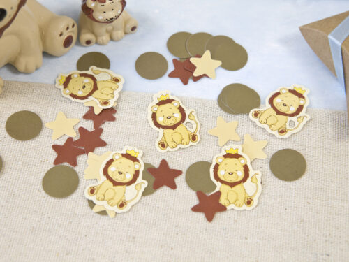 confettis de table lion